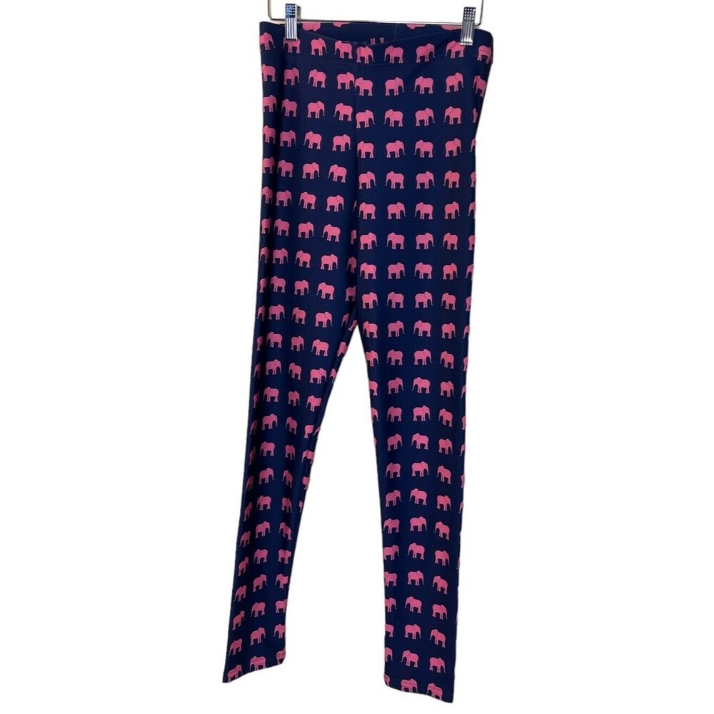 Art of Where Classic Leggings High Rise Pink Elephant Polyester Women's Size MD
